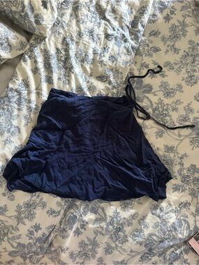 Urban Outfitters Navy Blue Tiered Mini Skirt